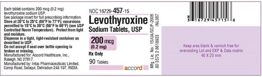 Levothyroxine Sodium 200mcg Tablets 90ct