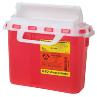 BD™ Next Generation Patient/Exam Room Sharps Collector, 5.4qt, Red