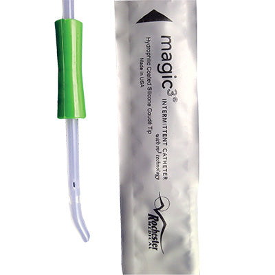 Magic3® Intermittent Coude Catheter with Sure-Grip™, Male, 16", 14Fr