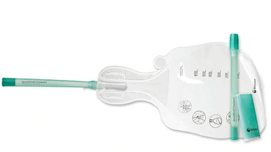 Speedicath® Compact with SpeediBag, Male, FR12, Kit contains Catheter # 28692 and a SpeediBag