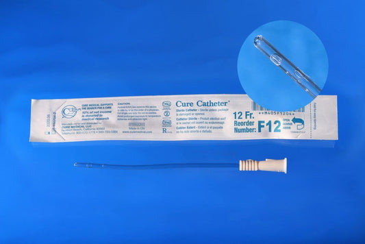 Cure Catheter® Female Catheter with Straight Tip, 6", 12Fr     A4351