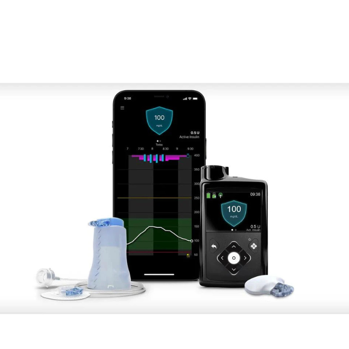 MiniMed® 780G Insulin Pump, White, Kit Component (Items included with the pump are 2 Batteries, 1 Belt Clip, 1 Battery Cap,1 Activity Clip, and 2 Tubing Clamps)