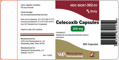 Celecoxib 200mg Capsules 500ct