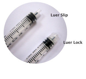 3cc Syringe/Needle Combination with Luer-Lock Tip, 22G x 1", Black