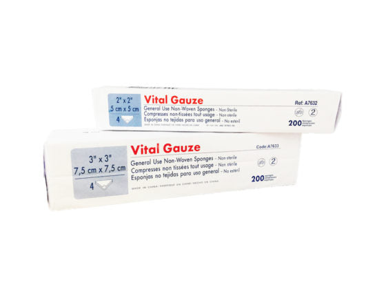 Vital Gauze, 3" x 3", 4-Ply, Non-Sterile