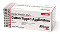 Cotton-Tipped Wood Applicator, 6" x 1/12", Sterile, 1s