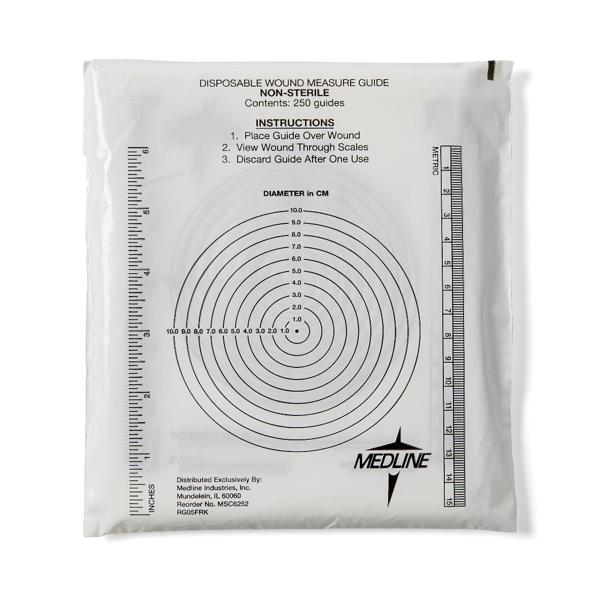 Bullseye Universal Wound Measurement Ruler, Paper – DDP Medical