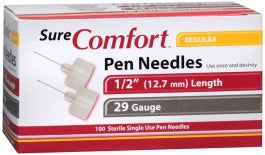 SureComfort™ Pen Needles, 29G x 1/2"