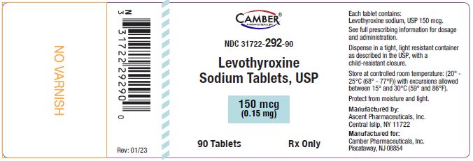 Levothyroxine 150mcg Tablets 90 ct