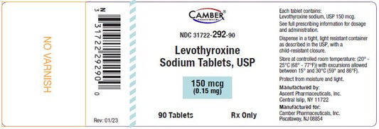 Levothyroxine 150mcg Tablets 90 ct