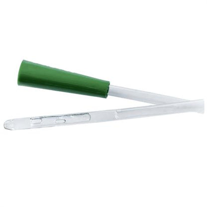 Self-Cath® Tiemann/Tapered Tip Coude with Guide Stripe, Funnell End, 16", 14Fr