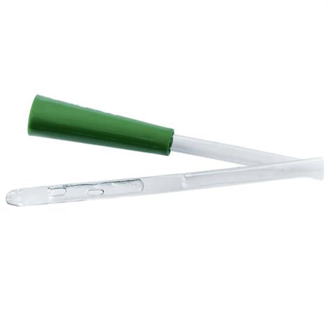 Self-Cath® Tiemann/Tapered Tip Coude with Guide Stripe, Funnell End, 16", 14Fr