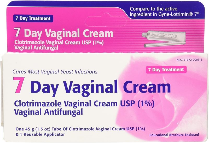 Clotrimazole 7 Day Vaginal Cream (1%) Antifungal , 45g