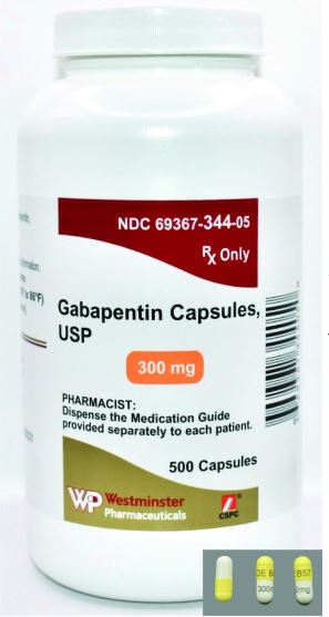 Gabapentin 300mg Capsules 500ct