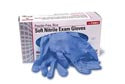 Soft Nitrile Exam Glove, Powder-Free, Small, Blue