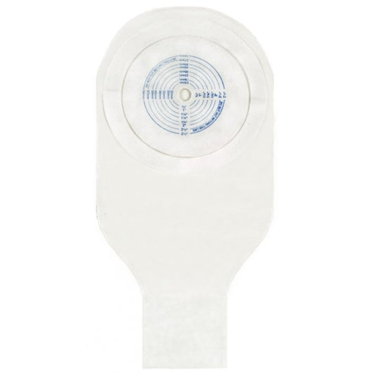 Securi-T® 1-Piece Standard Wear Drainable Pouch, ½” - 2 ½” Stoma, Transparent