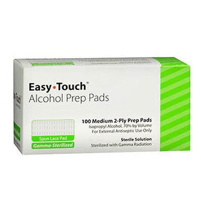 MHC EasyTouch Alcohol Prep Pads, 100ct, Sterile