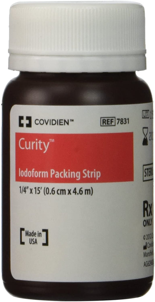 Curity™ Iodoform Packing Strips, 1/4" x 5 yds