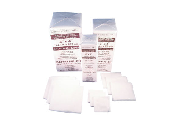 Drain Gauze, 4" x 4", 6-Ply, Sterile