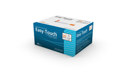 EasyTouch® U-100 Insulin Syringes, 1cc,  30G  x 5/16"