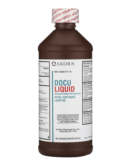 Docusate Sodium 150mg/15mL Oral Stool Softener, 16oz bottle