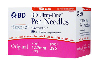 BD™ Ultra-Fine™ Original Pen Needle, 29 G x 12.7 mm (1/2 in)