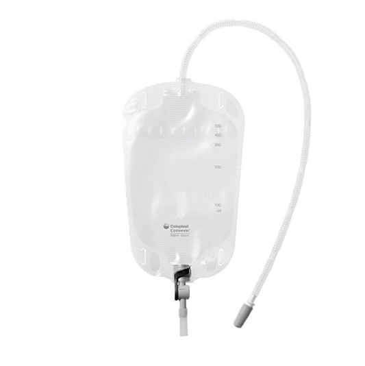 Conveen® Security+ Leg Bag with Clamp Tap, 1000ml