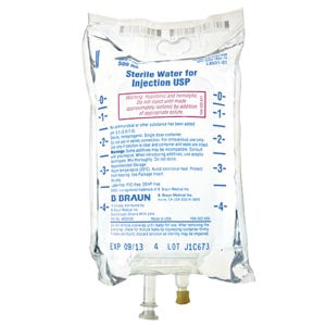 500mL Sterile Water Injections, EXCEL® (Rx) , 24/cs