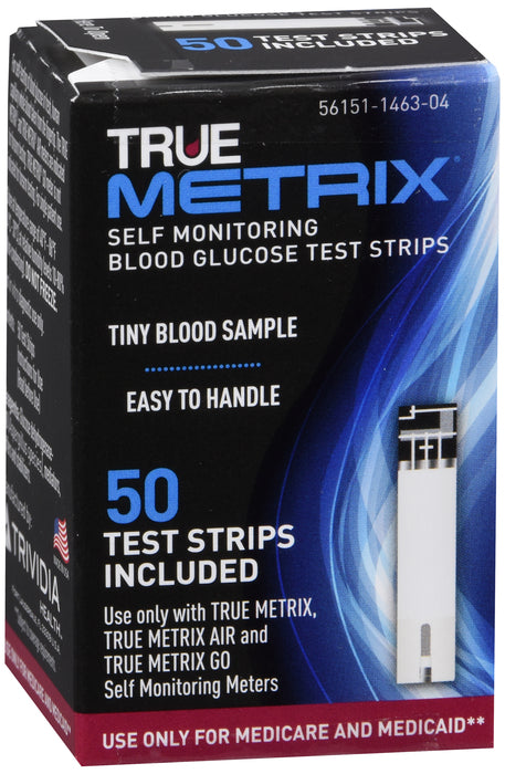 TRUE Metrix® Blood Glucose Test Strips, Medi Medi, 50ct (A4253)