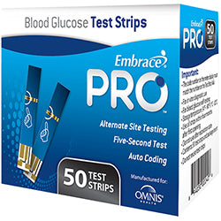 Embrace® PRO™ Blood Glucose Test Strips, 50ct (Multi-Patient Approved)