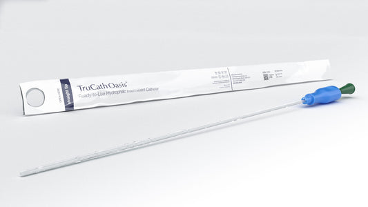 TruCath Oasis™ Ready-to-Use Hydrophilic Intermittent Catheter, 12 FR, 16'' Length, TruProtect® Grip, Soft PVC