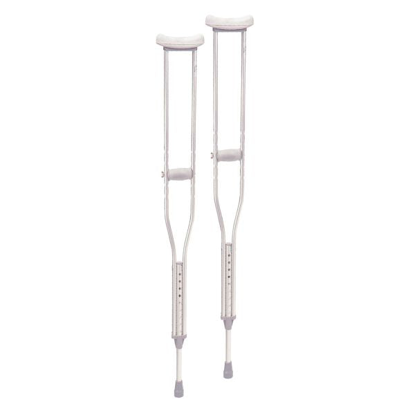 Drive Medical Aluminum Crutch, Tall Adult, 5'10" - 6'6"