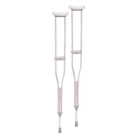 Drive Medical Aluminum Crutch, Tall Adult, 5'10" - 6'6"