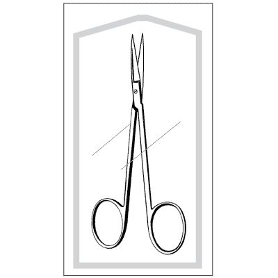 Econo IRIS Scissor, 4 1/2", Sharp/Sharp Straight Blades