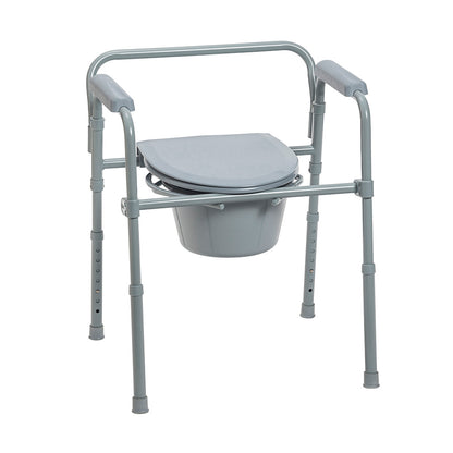 Folding Steel Commode, Each