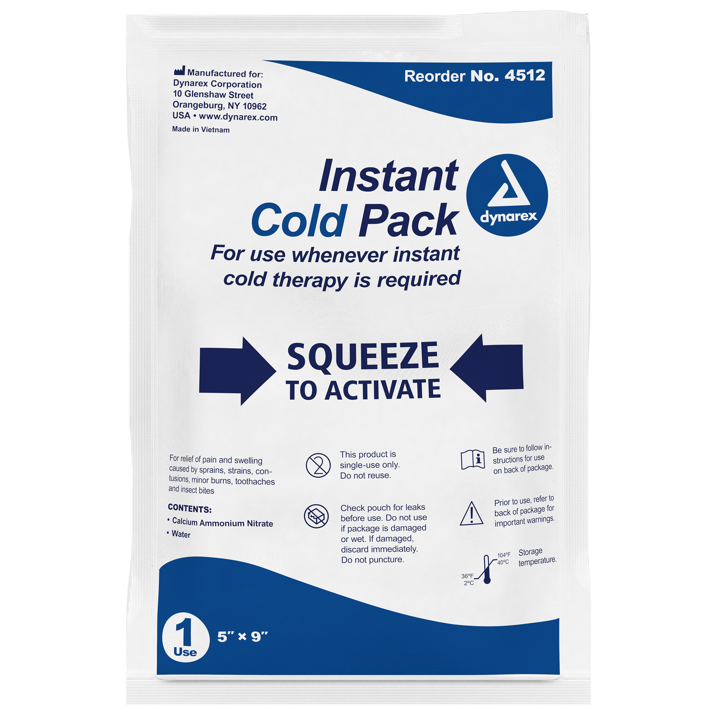 Instant Cold Pack, 5" x 9"