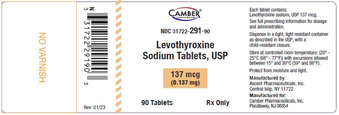 Levothyroxine 137mcg Tablets 90 ct