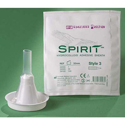 Spirit™ 3 Male External Catheter with Adhesive, Large, 36mm