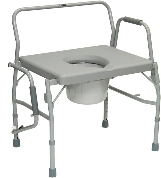 ProBasics Bariatric Drop-Arm Commode, 650lbs Weight Capacity