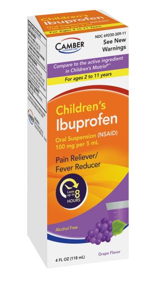 Children's Ibuprofen Oral Suspension, Grape, 100mg per 5mL, 4oz