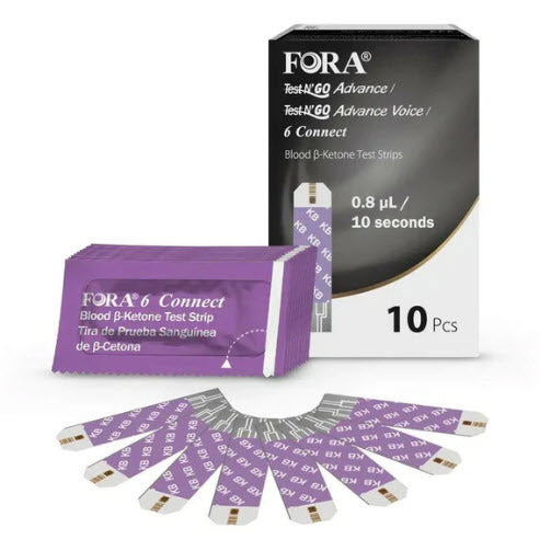 Fora 6 Connect Ketone Strips, 10ct