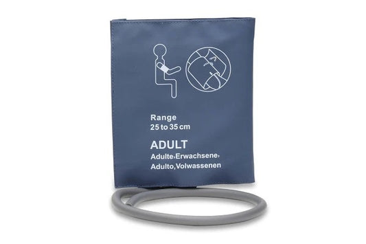 Reusable NIBP Cuff, Adult, Single Hose, 23 - 33cm, OEM: CU-US2635HP, 0683-15-0003-01, 989803104171, 989803147871, M1574A, M4555B (27.5-36 cm), 989803150421, M4555B5, 115-027715-00 (DROP SHIP ONLY)