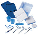 Laceration Trays with Comfortort Loop Instruments