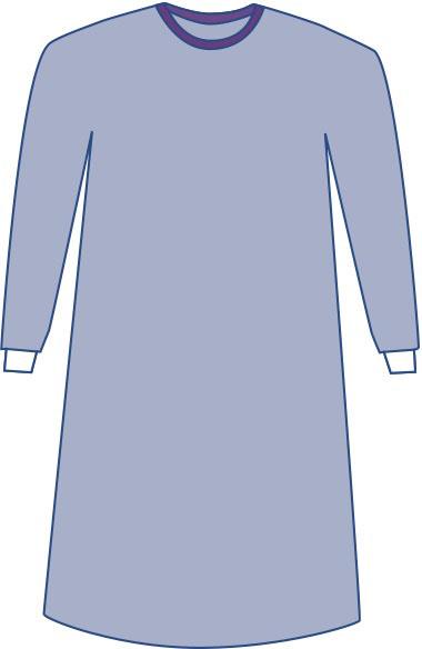 Sterile Nonreinforced Sirus Surgical Gowns with Set-In Sleeves and Towel, Size L