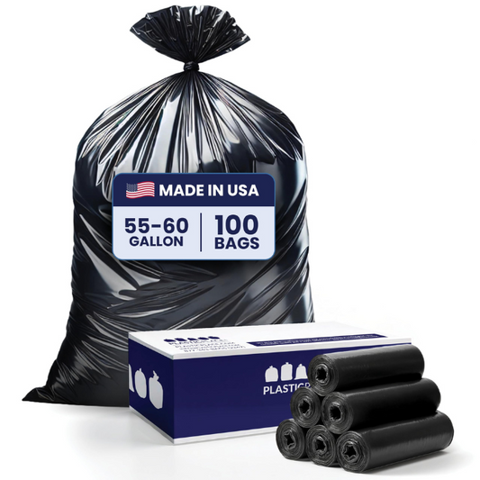 Heavy Duty Can Liner, 55-60 Gallon, Black