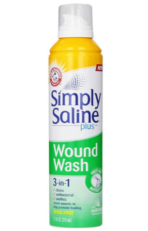 Simple Saline Plus Wound Wash, 7.4oz Can