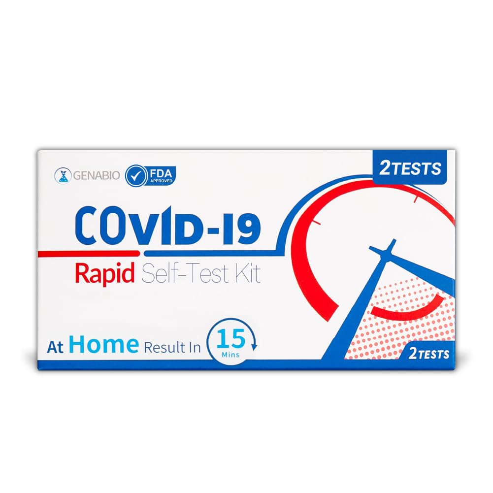 Genabio® Covid-19 Rapid Self-Test Kit (2 Tests) 2 Tests/Box