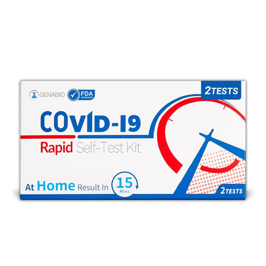 Genabio® Covid-19 Rapid Self-Test Kit (2 Tests) 2 Tests/Box