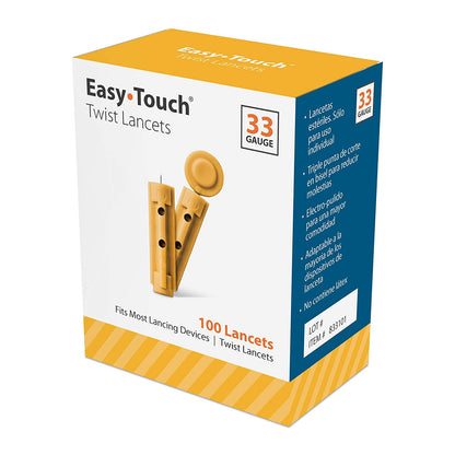 EasyTouch® Twist Lancets, 33g, 100/BX  (A4259)