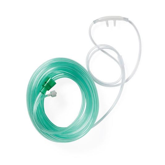 SuperSoft CO2 Sampling Cannula, Male, Adult, 7' O2 Tubing, 4" Pigtail Tubing